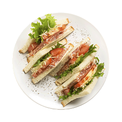 Клаб сэндвич с ветчиной и сыром