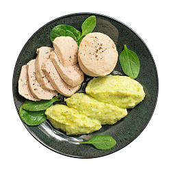 Суфле из индейки паровое с картофелем и брокколи